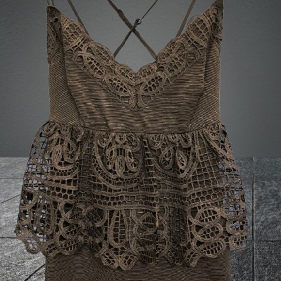 Gianni Bini Black Cocktail Dress Adjustable Straps Size 4 - Picture 2 of 7